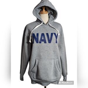 North Pole Gray Navy Hoodie